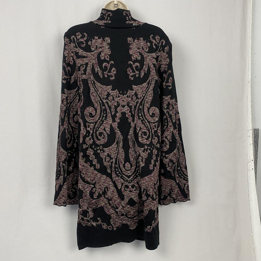 Free People Modern Love Mock Neck Mini Sweater Dress Womens Medium Pockets Black - Picture 5 of 13